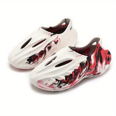 Men's Camo Tie Dye Slip On Clog Sandals