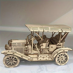 3D Wooden Retro Car DIY Puzzle Display Pieces