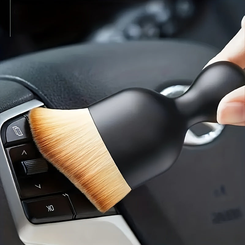 2pcs Car Interior Dust Removal Brush Air Conditioning Outlet Cleaning Brush
