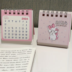 Mikko Pink Kitten Desk Calendar Student Desktop Book