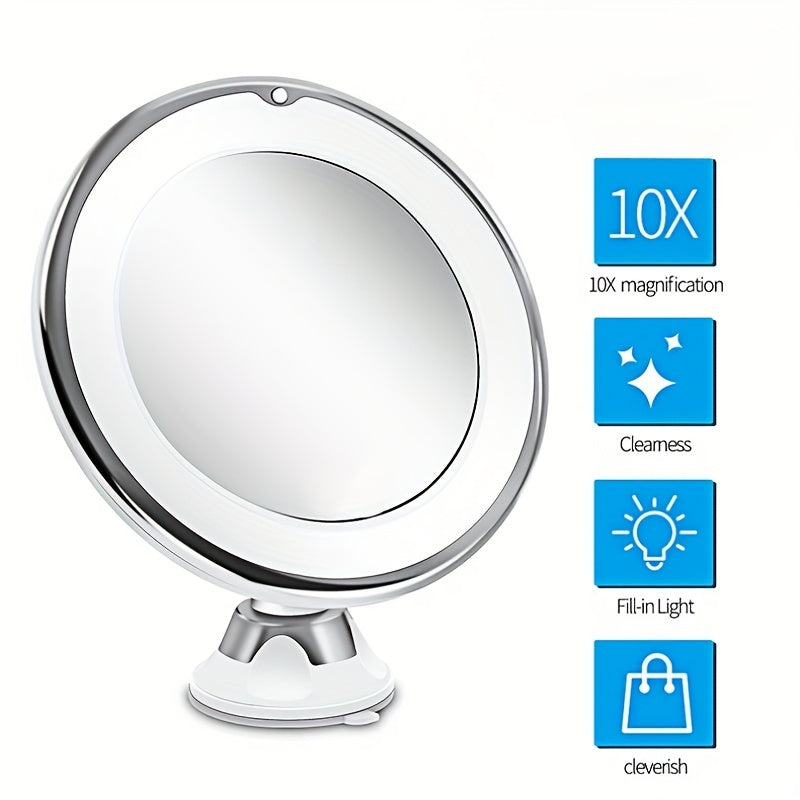 10x Magnification Makeup Mirror Without Batteries