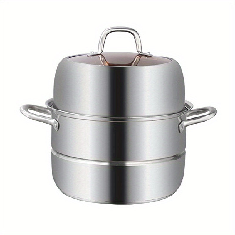 Stainless Steel 2 3 Tier Steamer Pot 30cm Lid Kitchen Utensils Gadgets Accessori