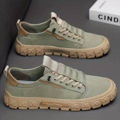 Men's Lace up Skate Shoes Good Grip Canvas Sneakers