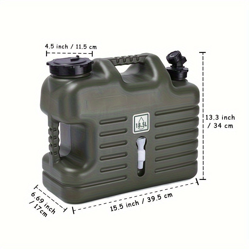 Outdoor Portable Water Bucket Large Capacity Thick Plastic Container Camping