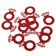 12pcs Diamond Ring Table Card Cup Card for Wedding Party