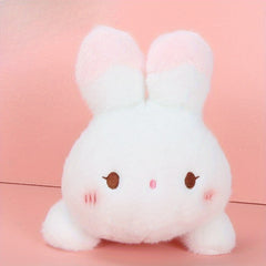 Peach Rabbit Plush Doll - Soft Stuffed Animal for Girls
