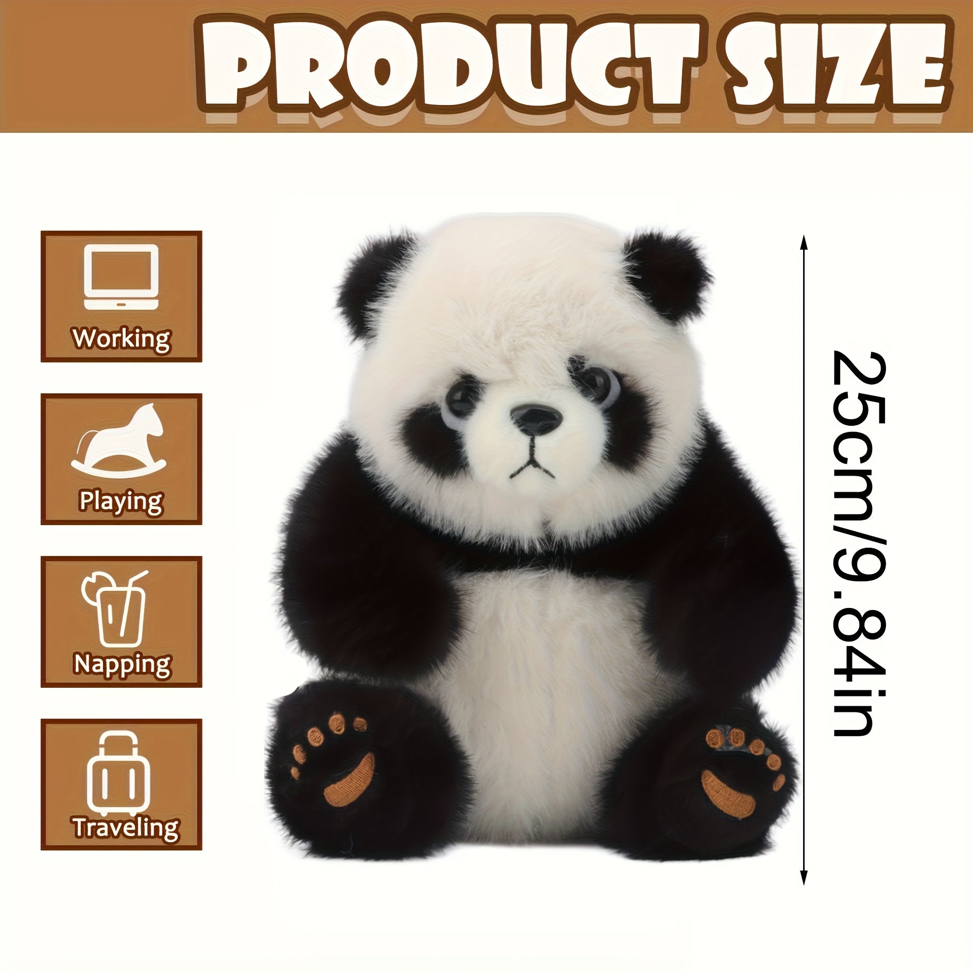 Giant Panda Soft Doll, Perfect Holiday Gift for Boys and Girls