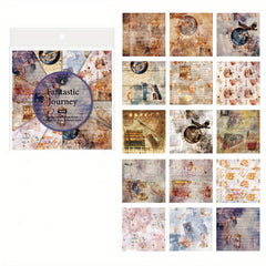 15pcs Retro Garbage Magazine Hand Account Background Decoration Set