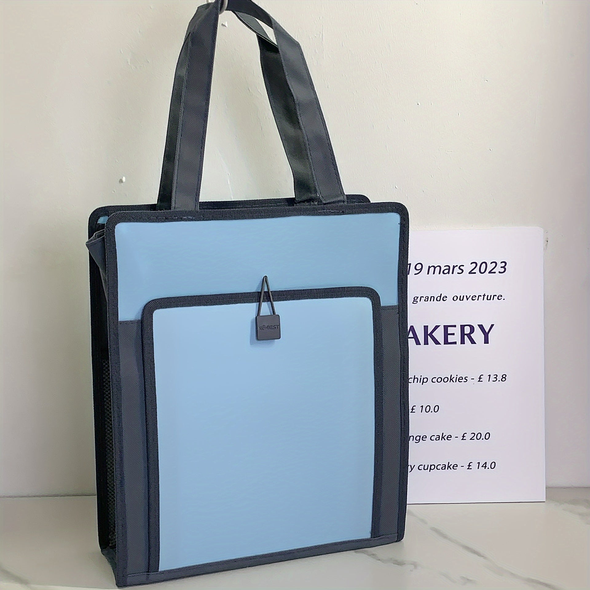 Large Capacity Waterproof Document Bag with Shoulder Strap