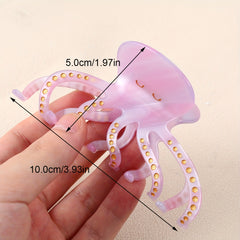 Acetate Octagonal Shape Hair Claw Ponytail Holder