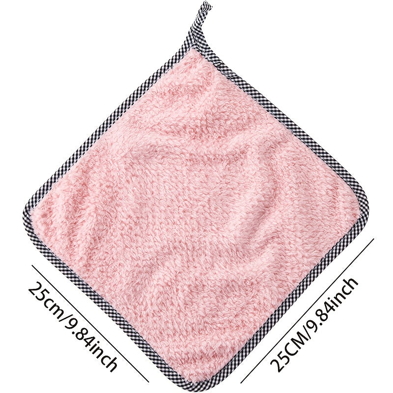 Coral Fleece Fingertip Towel Absorbent Cleaning Rag