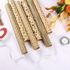 6pcs Christmas Wrapping Paper Gift Wrap Arts Crafts Decorations