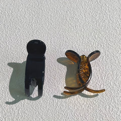 Leopard Pattern Hair Claw Clip Medium Size Nonslip Ponytail Holder
