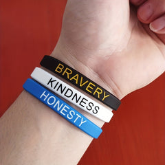 Sporty Style Waterproof Silicone Bracelet for Encouragement