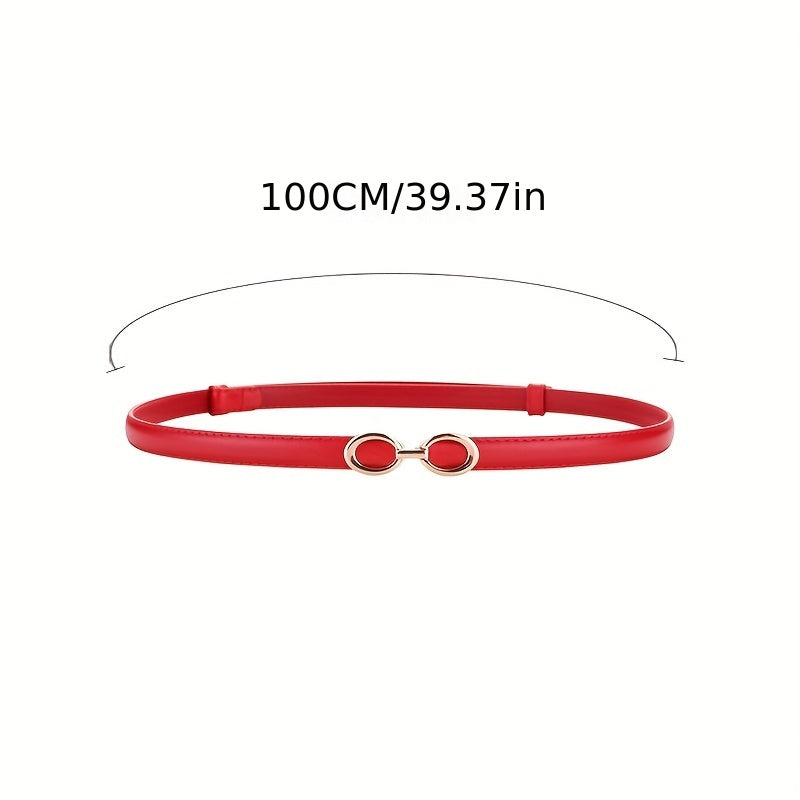 Double Ring Buckle Belt Thin Girdle for Women