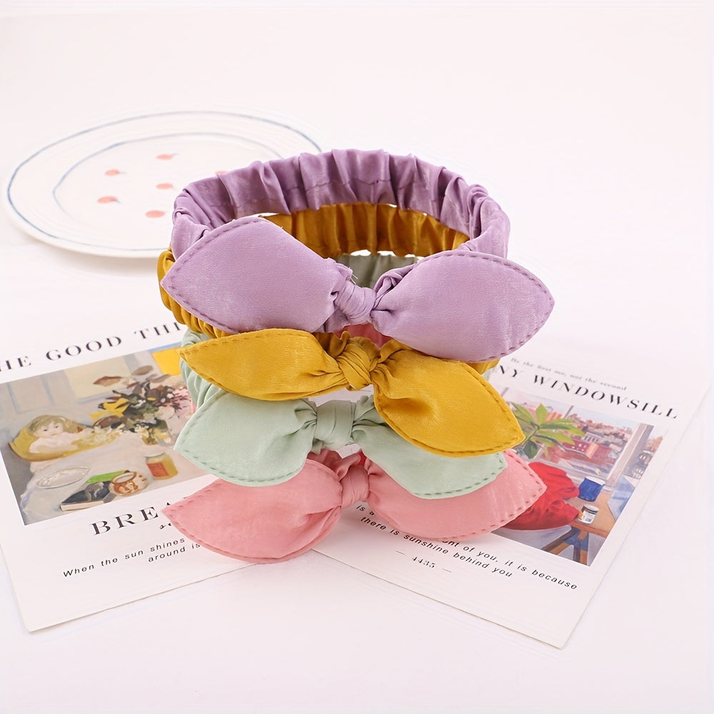 12 Pcs Mixed Rabbit Ear Knotted Headband Hair Accessories