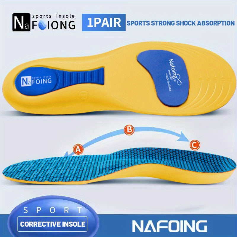 Men's Flat Arch Support Deodorant Insole Full Pad Elastic Massage