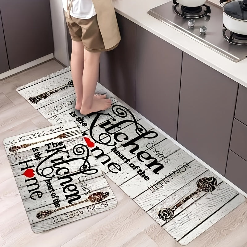 Soft Kitchen Rug Cushioned Anti-Fatigue Waterproof Non-Slip Runner Rug