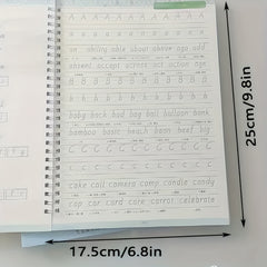 Hengshui Font English Practice Notebook for Middle School Students - Green Cover