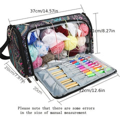 Knitted Storage Bag Crochet Single shoulder Bag Portable Yarn Storage Bag