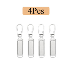 4pcs Detachable Zipper Pull Replacement For Jeans & Backpack