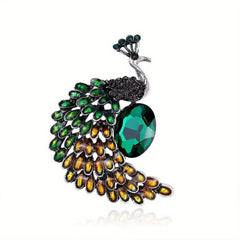 Enamel Crystal Rhinestone Animal Lapel Brooch