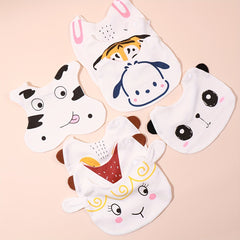 Animal Pattern Baby Bibs Infant Fabric Cloth Bib Newborn Feeding Bib