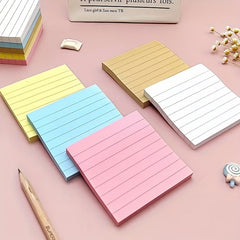 Colorful Sticky Notes 400 Sheets Horizontal Line Notebook for Journal Diary