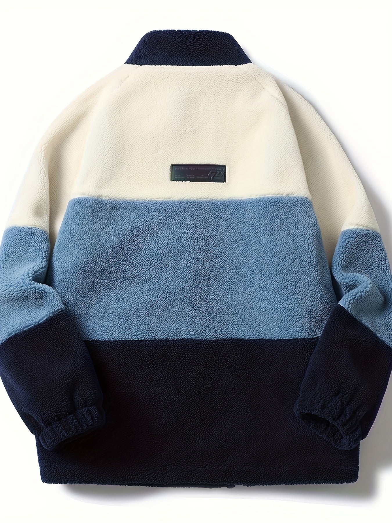 Men's Winter Thick Fleece Jacket, Loose Fit