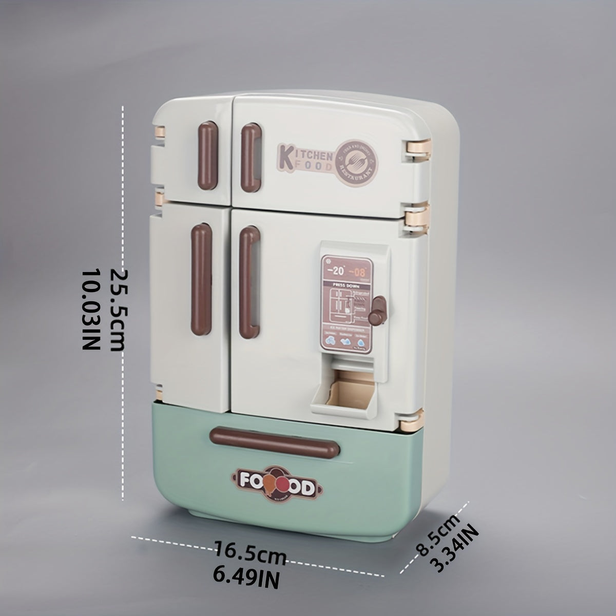 Home Kitchen Toy Set with Double Door Refrigerator