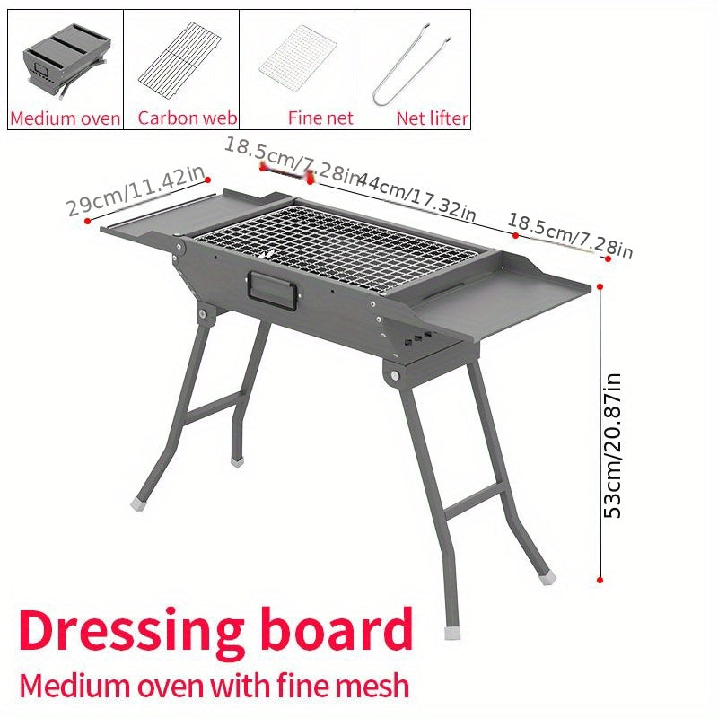Portable Charcoal Grill for Camping Hiking Picnics