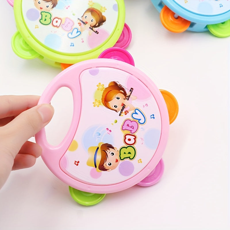 Children's Tambourine Cartoon Baby Musical Instrument Rattle