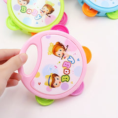 Children's Tambourine Cartoon Baby Musical Instrument Rattle