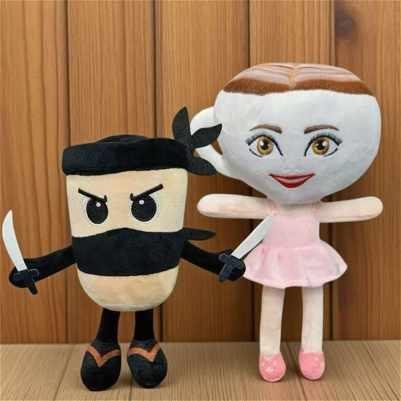 Plush Cappuccino Coffee Cup & Milk Tea Doll - Birthday Gift & Home Decor
