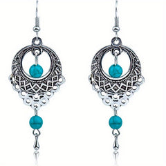 Vintage Turquoise Earrings Women Girls Party Jewelry