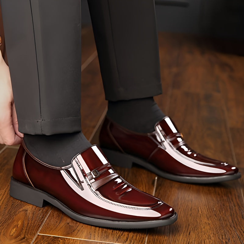 LAORENTOU Men's Pointed Toe Dress Shoes for Wedding