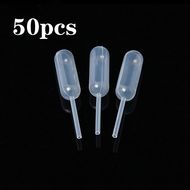 50pcs 4ml Plastic Cupcake Pipettes for Easy Liquid Infusion Baking Tools