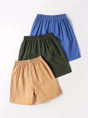3pcs Boys Letter Print Quick Drying Shorts for Summer
