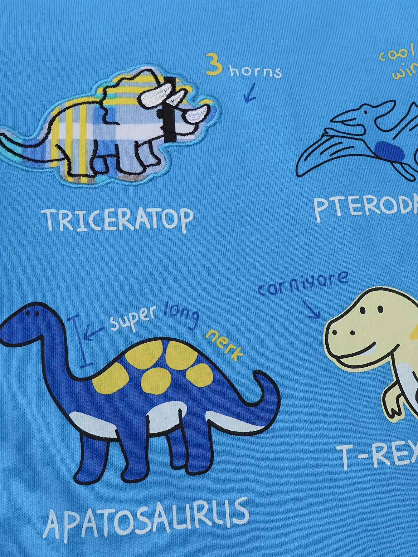 Kids Dinosaur Tshirt & Plaid Shorts Set