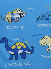 Kids Dinosaur Tshirt & Plaid Shorts Set