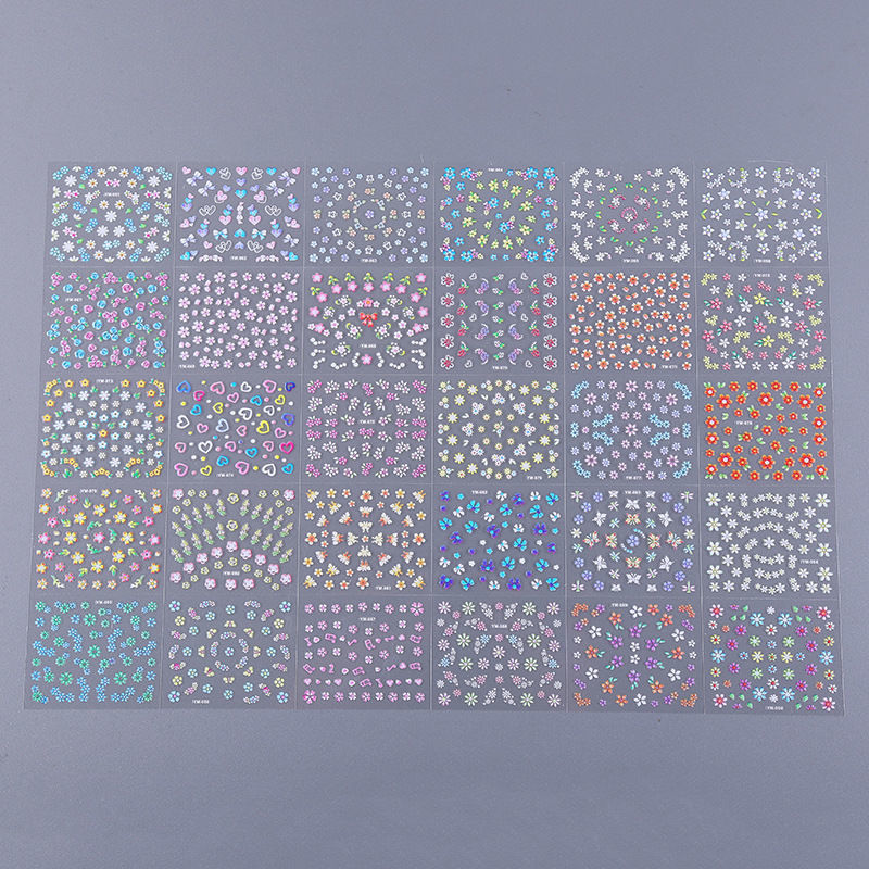 30 Sheets 3D Nail Decals and Lovely Nail Stickers