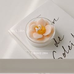 Flower-Shaped Glass Scented Candle - Christmas Birthday Gift