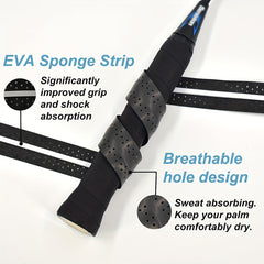 Sweat absorbent Badminton Racket Grip Tape Anti slip Perforated Tape Overgrip