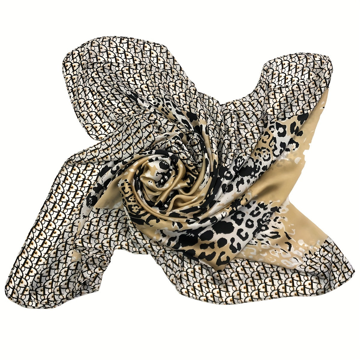 Leopard Print Scarf Block Warm Shawl Women