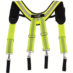 Tool Belt Suspenders for Carpenter with Phone Holder Pencil