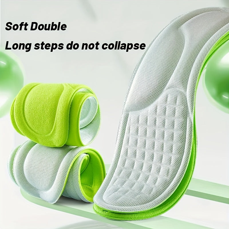Memory Foam Insoles For Shoes Men Women Nano Antibacterial Massage Sport Insole