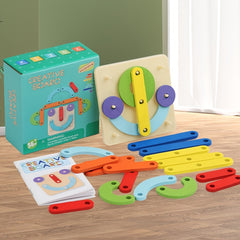 Educational Number Column Puzzles Set for Kids Learning