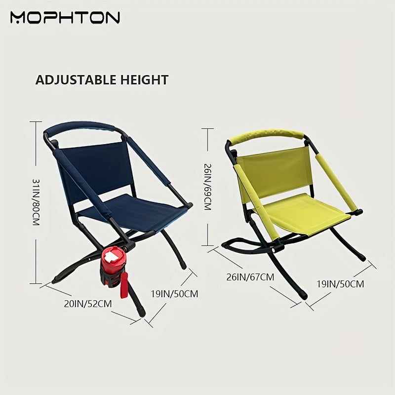 Portable Folding Beach Chair with Cup Holder