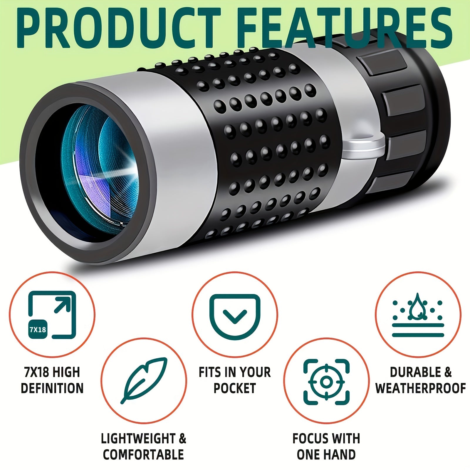 HD Monocular Telescope Long Distance Viewing