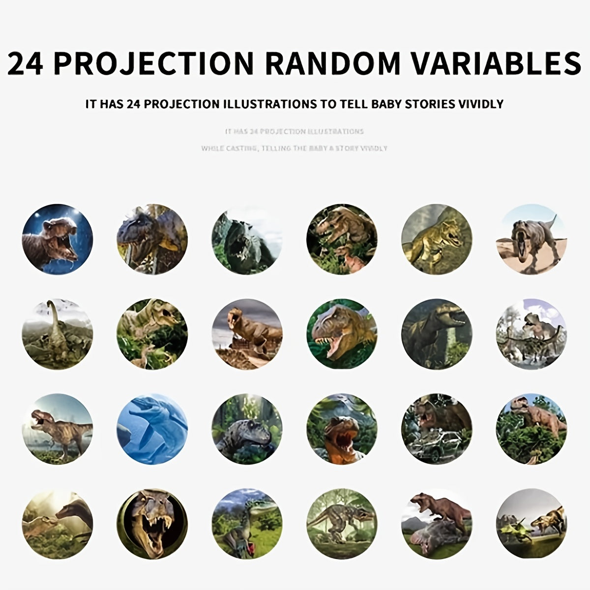 Kids Dinosaur Projection Watch Educational Toy Boys Girls